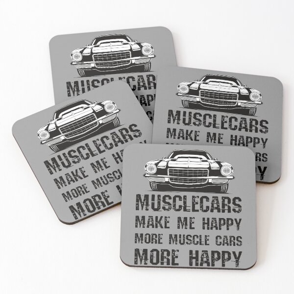 Item preview, Funny Muscle Cars Make Me Happy High Performance Muscle Car designed and sold by CharJens.