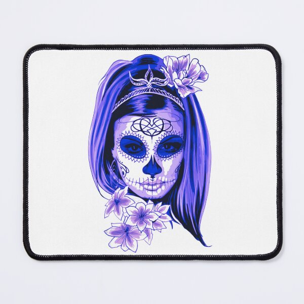 Item preview, Purple Mysterious Girl Face with Flowers designed and sold by Dven-Clothes.