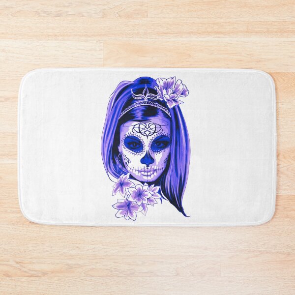 Item preview, Purple Mysterious Girl Face with Flowers designed and sold by Dven-Clothes.