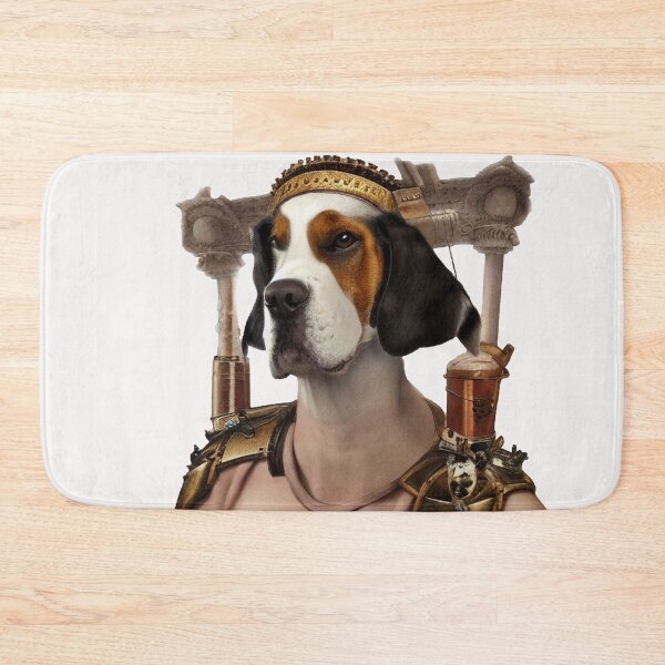 Item preview, Melancholy cute Dog Beagle pet portrait w human body by designed and sold by Dmitri Matkovsky.