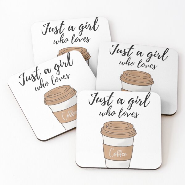 Item preview, Just a Girl who loves Coffee designed and sold by Aphrodithena.