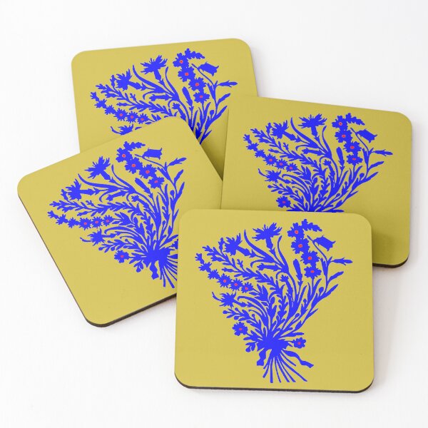 Item preview, Fairytale Germany idyll forest birds flowers paper cut silhouette dark blue designed and sold by G-M-Designs.