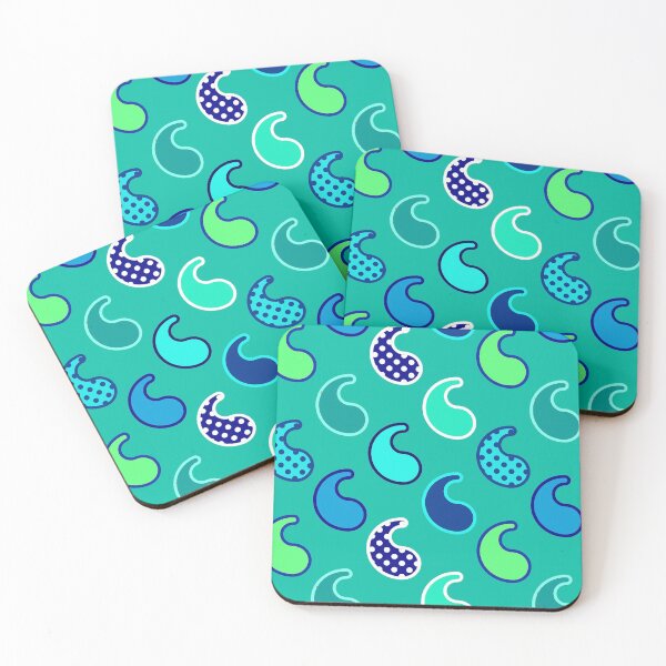 Item preview, Modern Paisley pattern, Turquoise, Blue and Aqua  designed and sold by Marymarice.