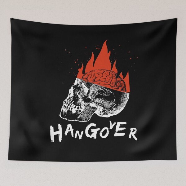 Item preview, skull hangover t-shirt designed and sold by e-Shop67.