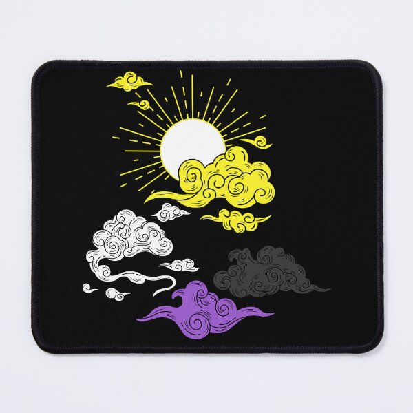 Item preview, Sun and Clouds Non Binary. Nonbinary Pride designed and sold by Subtle Pride Shop.