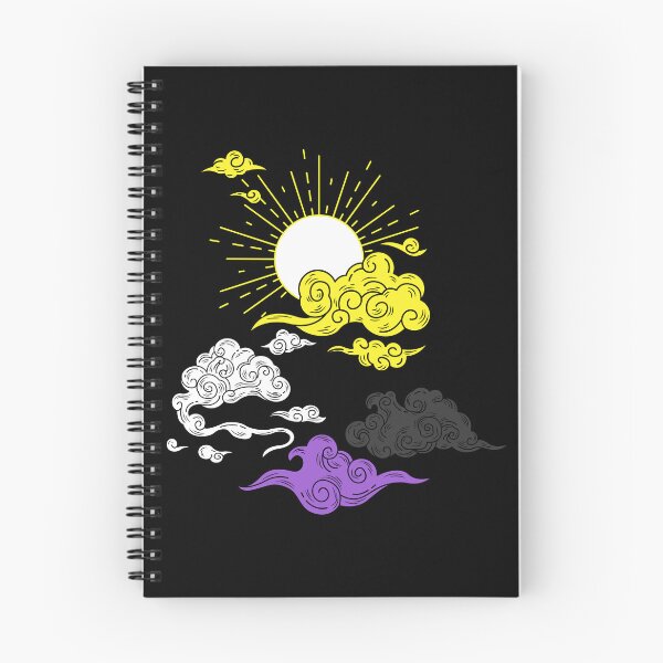 Item preview, Sun and Clouds Non Binary. Nonbinary Pride designed and sold by Subtle Pride Shop.