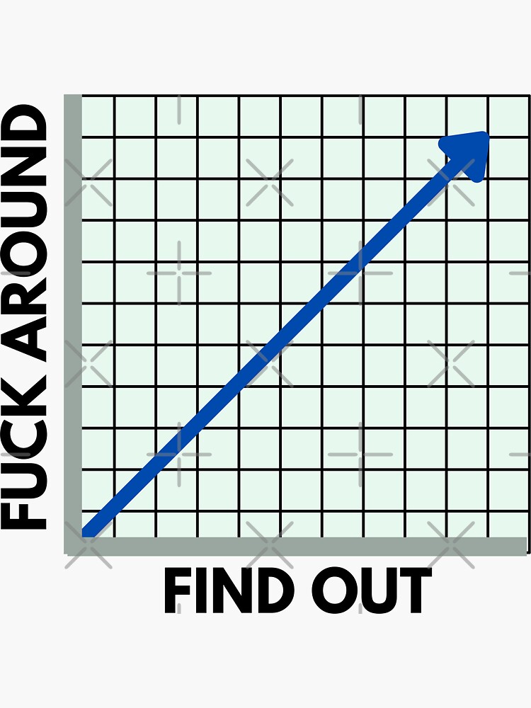 "The More You Fuck Around The More You Find Out Math Graph Graphic