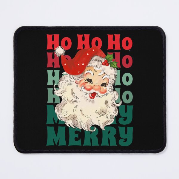 Item preview, Retro Vintage Santa Claus Ho Ho Ho Merry Merry Christmas designed and sold by PeachesMommy.