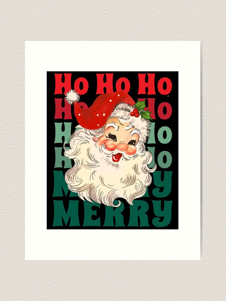 Santa Claus Ho Ho Ho christmas wall decal