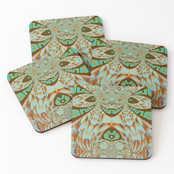 Item preview, UNBELIEVABLE ARUBA SHELLFISH SOUVENIRS - ARUBA  ABSTRACT GEOMETRIC PAINTING PARADISE ISLAND - ARUBA ONE HAPPY ISLAND. designed and sold by Ralek.