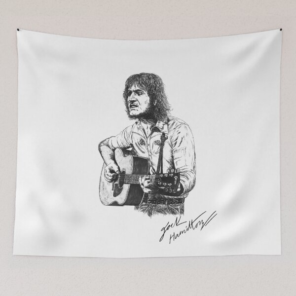 Item preview, Ralph Mctell Folk Original Ink Drawing Print designed and sold by HamiltonArt.