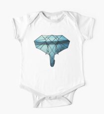 Elephant Line Geometry (Lake Bed) One Piece - Short Sleeve