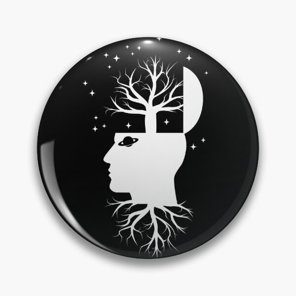 Item preview, T-shirt illustrated with head tree stars and planet designed and sold by e-Shop67.