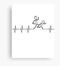 Heartbeat R and m! Canvas Print