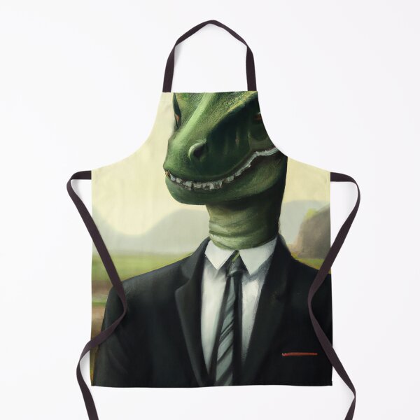 Item preview, Prehistoric Dinosaur Businessman, Fun AI Generated Art designed and sold by sweetbelle.
