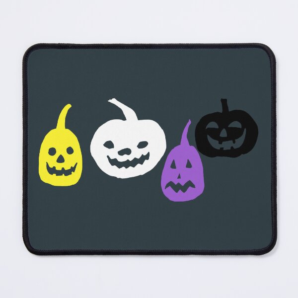 Item preview, Jack-o-lanterns Enby. Nonbinary Pride designed and sold by Subtle Pride Shop.