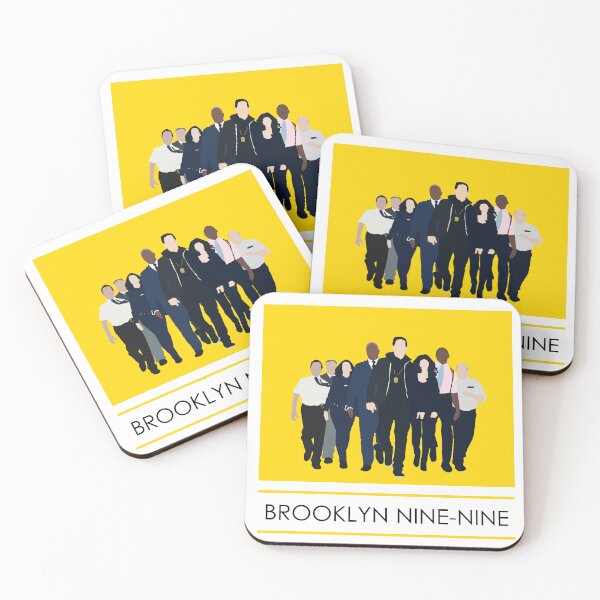 Item preview, Brooklyn Nine-Nine 99 Artwork on yellow background designed and sold by MulberryAvenue.