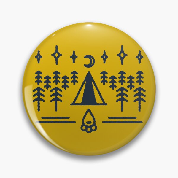 Item preview, Camping outdoor with tent stars moon forest and campfire designed and sold by xcosmax.