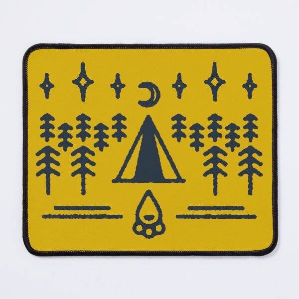 Item preview, Camping outdoor with tent stars moon forest and campfire designed and sold by xcosmax.