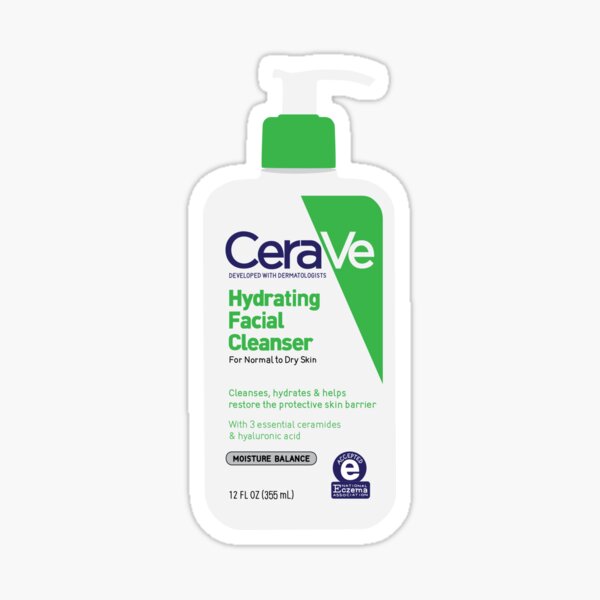 Item preview, CeraVe Hydrating Facial Cleanser Sticker designed and sold by izzymabel.