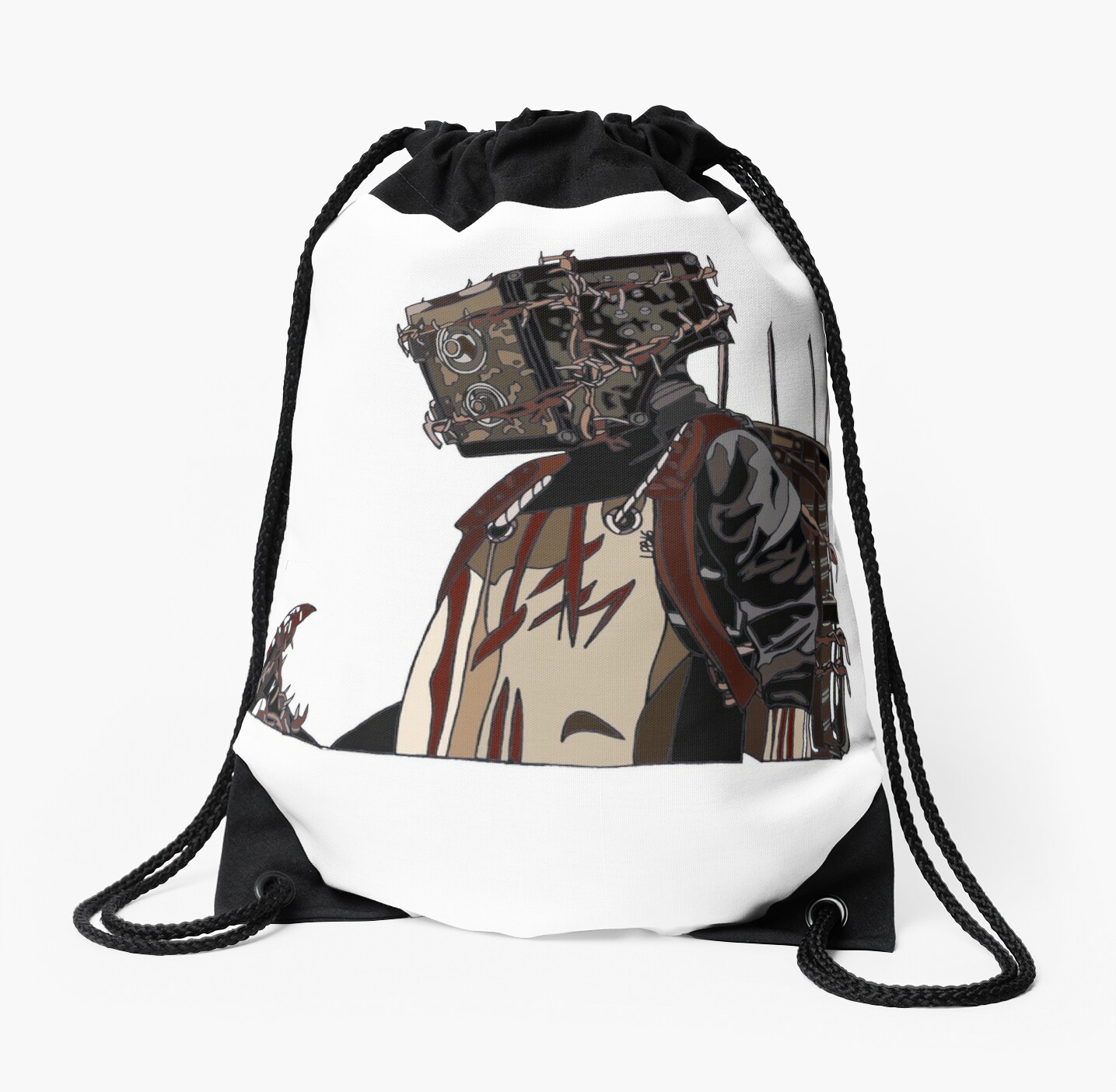 The Keeper The Evil Within Drawstring Bags By Enowesker Redbubble