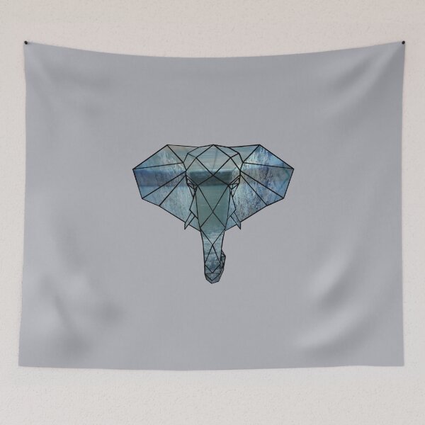 Item preview, Elephant Line Geometry (Abandoned Zoo) designed and sold by KineticZen.
