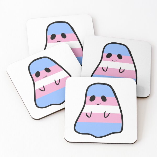 Item preview, LGBTQIA+ Pride Ghost Design - Trans designed and sold by PixieSchtick.