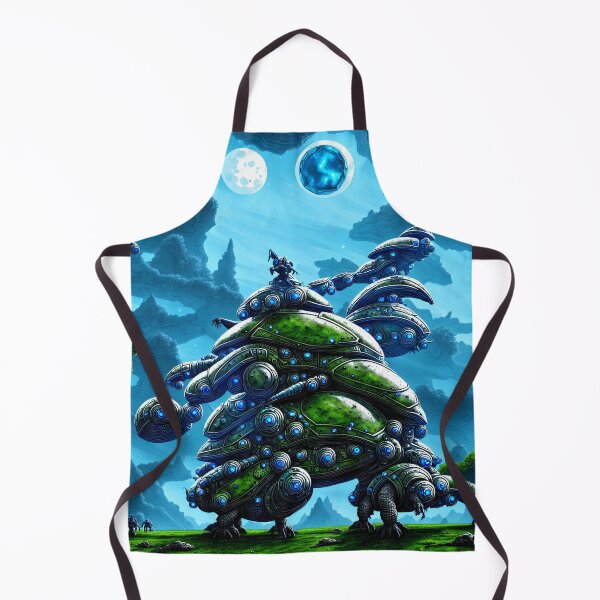 Item preview, A battlesnail construct stomping around on an alien planet and portal in the sky designed and sold by BrachiaST.
