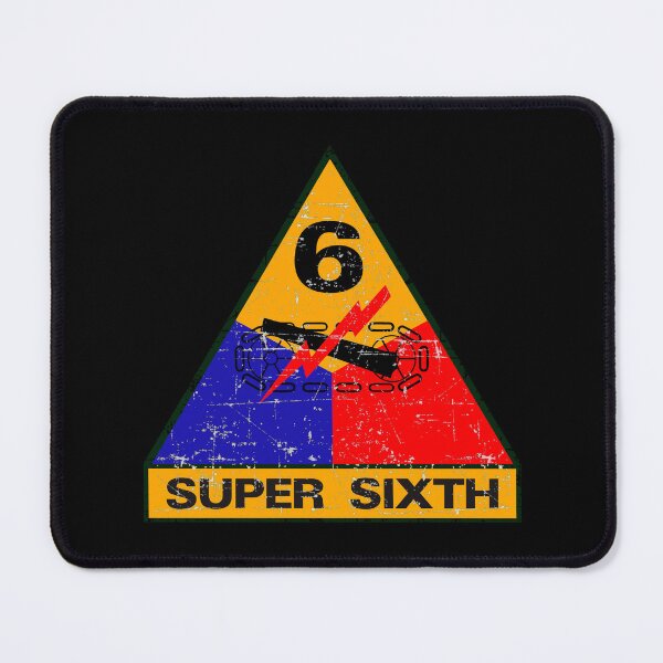 Item preview, US Army - The 6th Armored Division, Super Sixth - Grunge Style designed and sold by pzd501.
