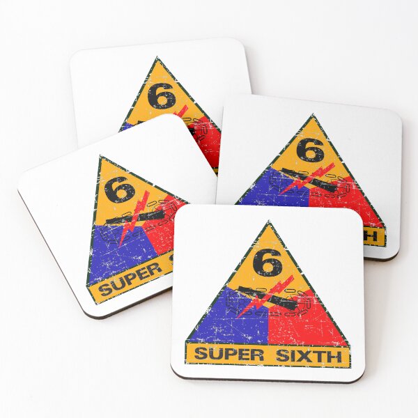 Item preview, US Army - The 6th Armored Division, Super Sixth - Grunge Style  designed and sold by pzd501.