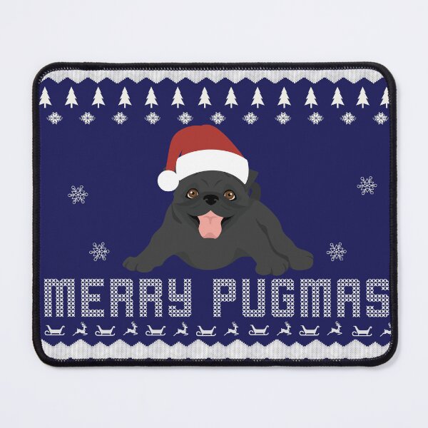 Item preview, Merry Pugmas Merry Christmas Black Pug winter sweater style Christmas Sweater Xmas Pug Christmas Gift Pug Ugly Jumper Holiday Gift designed and sold by ALLURE-minimal.