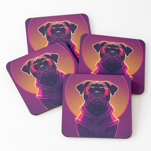 Item preview, Cool pug with hoodie designed and sold by gxldart.