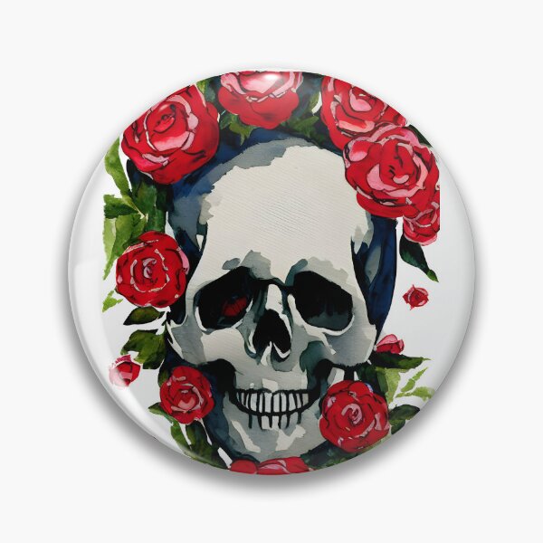 Item preview, Skull and Roses - Garden Of Roses v2 designed and sold by freshWaterCo.