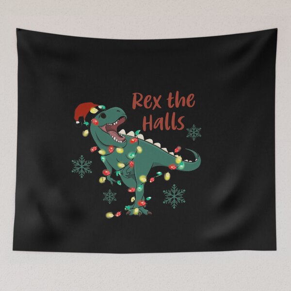 Item preview, Rex The Halls Christmas T Rex designed and sold by HappyLifeCreate.