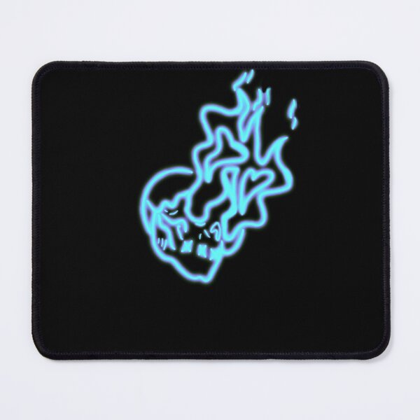 Item preview, Neon Skull With Flames designed and sold by lazylibracrafts.