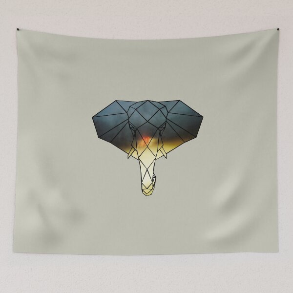 Item preview, Elephant Line Geometry (Night Drive Empty Road) designed and sold by KineticZen.