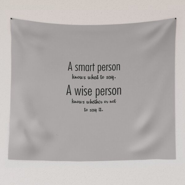 Item preview, Smart people wise people  quote designed and sold by SwampfoxDesign.