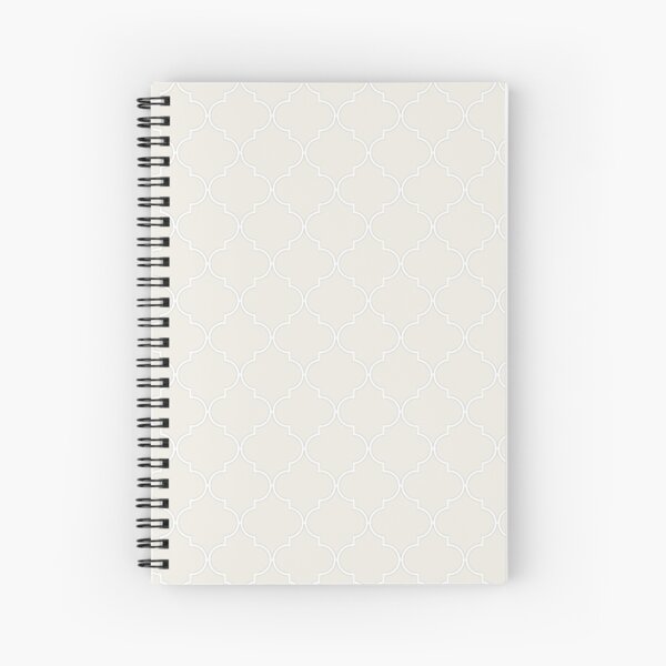 Coconut Milk Quatrefoil Spiral Notebook
