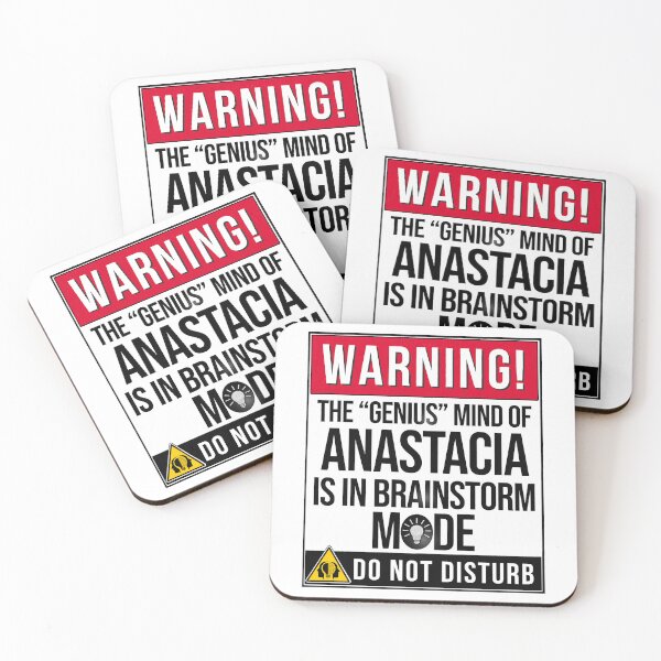 Item preview, Anastacia Name - Warning The Genius Mind Of Anastacia Is In Brainstorm Mode designed and sold by MayCrewstore.