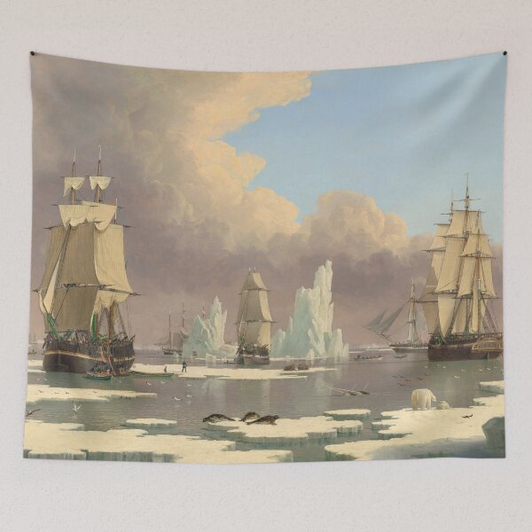 Item preview, The Northern Whale Fishery; The Swan and Isabella | John Ward of Hull | 1840 Marine Art designed and sold by CJET.