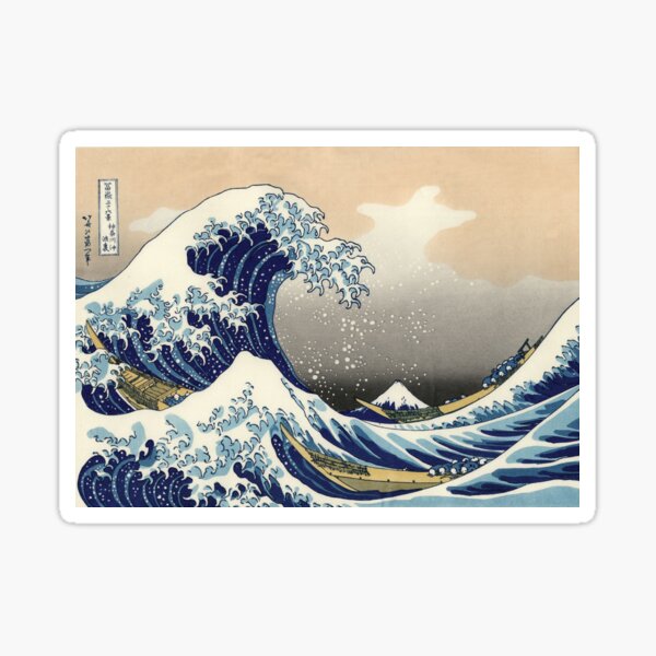 Item preview, The Great Wave off Kanagawa by Katsushika Hokusai (c 1830-1833) designed and sold by beoverpowered.