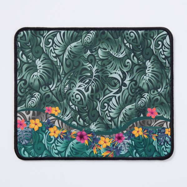 Item preview, Hawaiian Monstera Barkcloth Fusion designed and sold by J Marielle Designs.