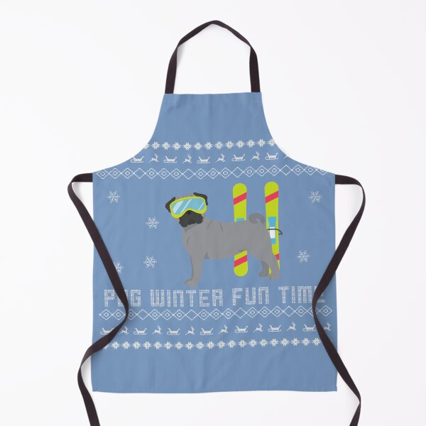 Item preview, Grey Pug winter fun time Pug winter sweater style Sweater Xmas Pug Christmas Gift Pug Ugly Jumper WinterGift designed and sold by ALLURE-minimal.