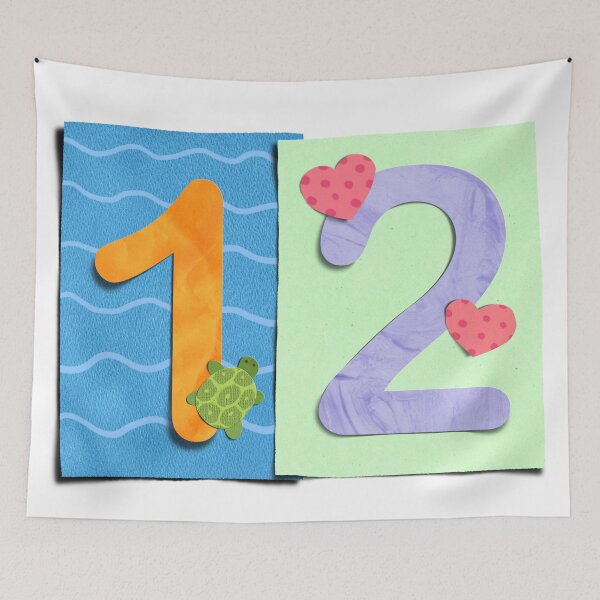 Item preview, Cut Out Paper Number Twelve 12 designed and sold by Printblisshop.