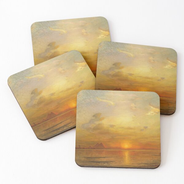 Item preview, The Pyramids at Giza | Ernest Karl Eugen Koerner | 1915 Egyptian Landscape Art designed and sold by CJET.