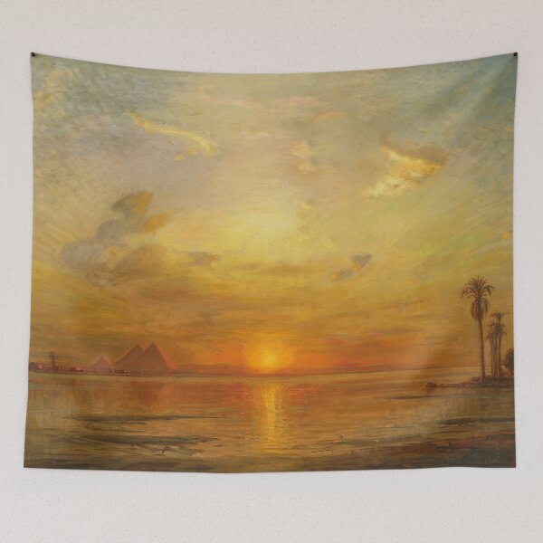 Item preview, The Pyramids at Giza | Ernest Karl Eugen Koerner | 1915 Egyptian Landscape Art designed and sold by CJET.