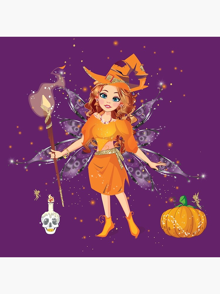 Thumbnail 3 of 3, Throw Pillow, Felicia’s Enchanted Halloween™ designed and sold by TeelieTurner.