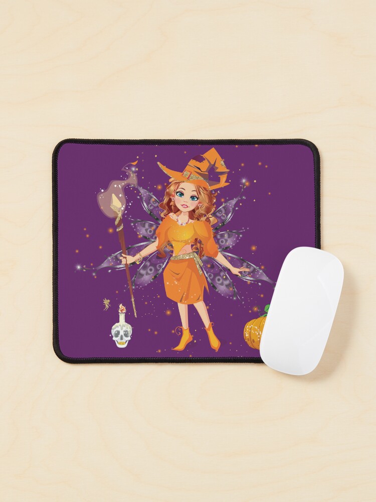 Thumbnail 1 of 5, Mouse Pad, Felicia’s Enchanted Halloween™ designed and sold by TeelieTurner.