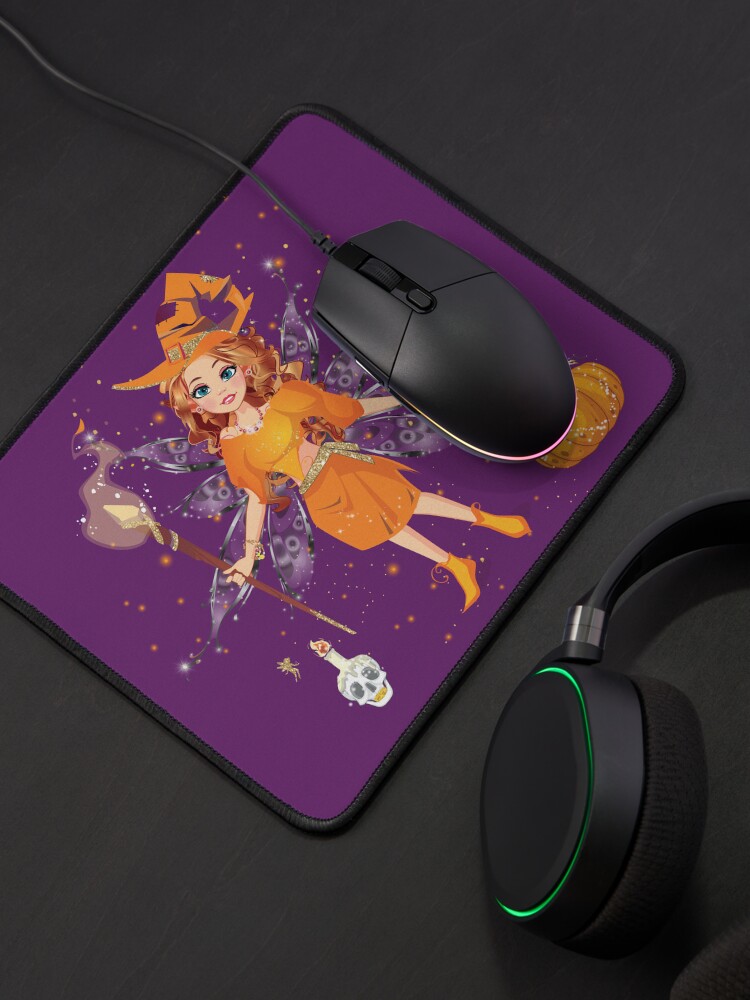 Thumbnail 4 of 5, Mouse Pad, Felicia’s Enchanted Halloween™ designed and sold by TeelieTurner.