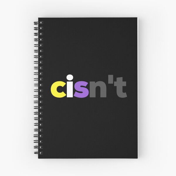 Item preview, Cisn't For Me. Nonbinary Pride designed and sold by Subtle Pride Shop.